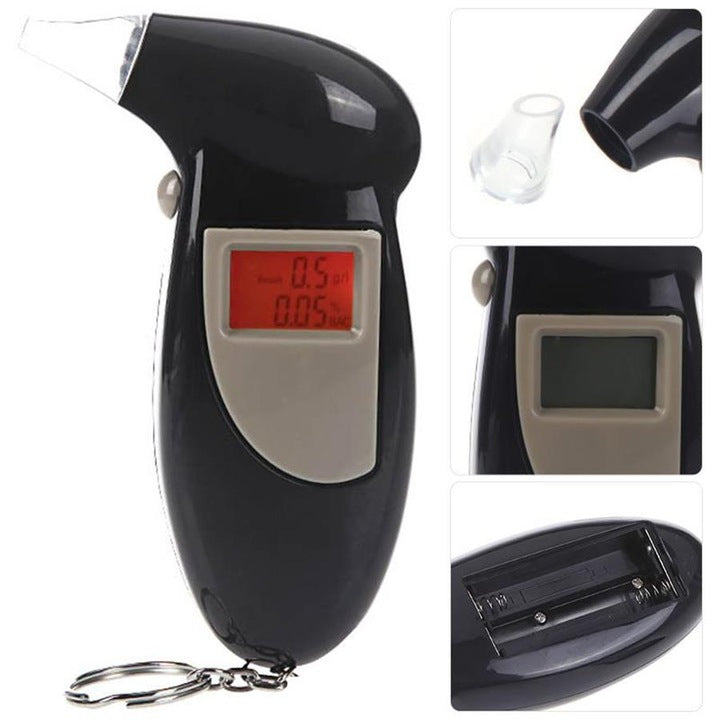 Alcooltester digital portabil cu 4 capete de rezerva – testare rapida