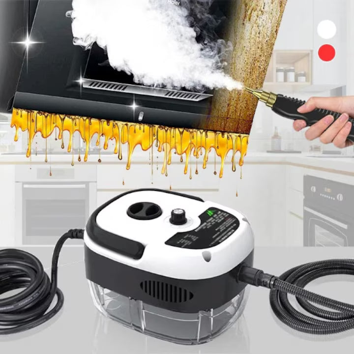 Aparat de curatat cu abur profesional 2500W, Rezervor 1L, pentru Bucatarie si Baie