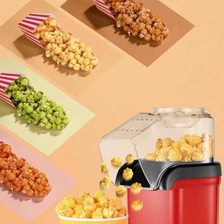Aparat de Facut Popcorn cu Aer Cald, 1200W, Fara Ulei, Preparare Rapida in 3 Minute