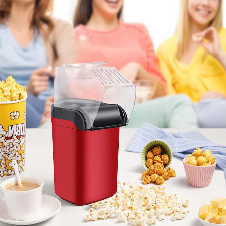 Aparat de Facut Popcorn cu Aer Cald, 1200W, Fara Ulei, Preparare Rapida in 3 Minute