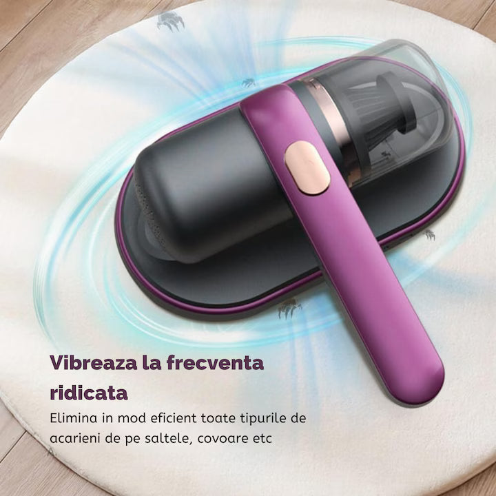 Aspirator Anti-Acarieni cu UV, Portabil si Reincarcabil