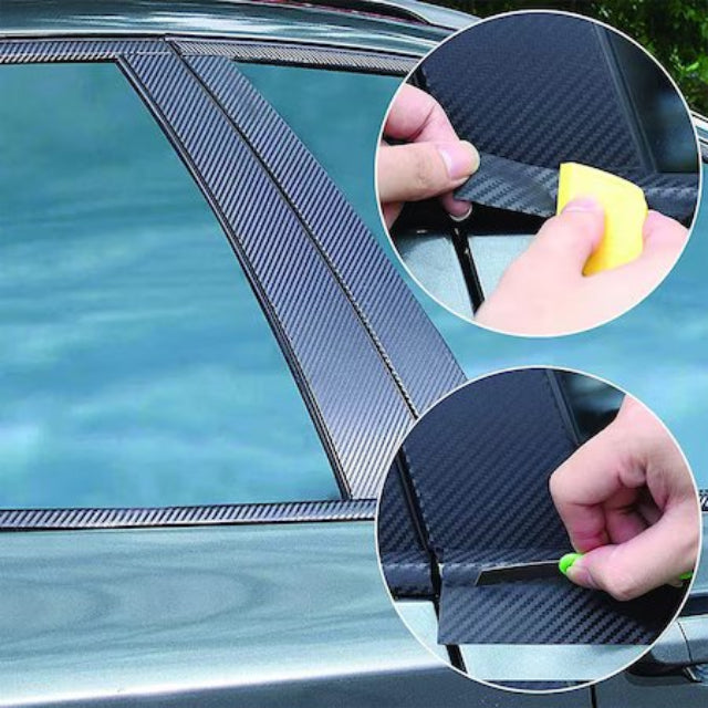 Banda Adeziva din Carbon – Protectie Anti-Zgarieturi si Tuning Auto 3m x7cm