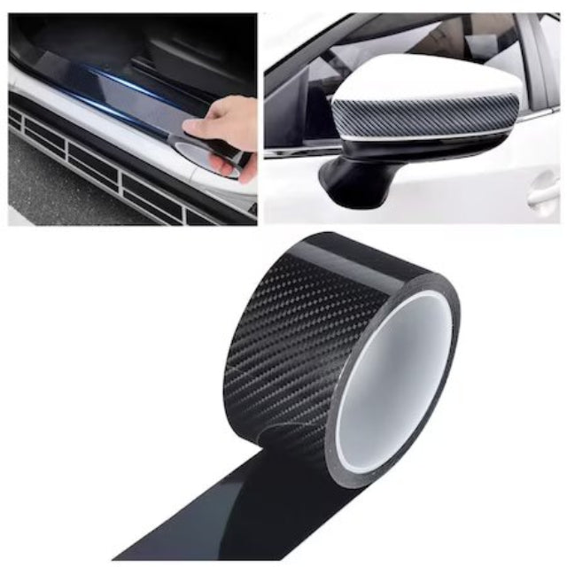Banda Adeziva din Carbon – Protectie Anti-Zgarieturi si Tuning Auto 3m x7cm