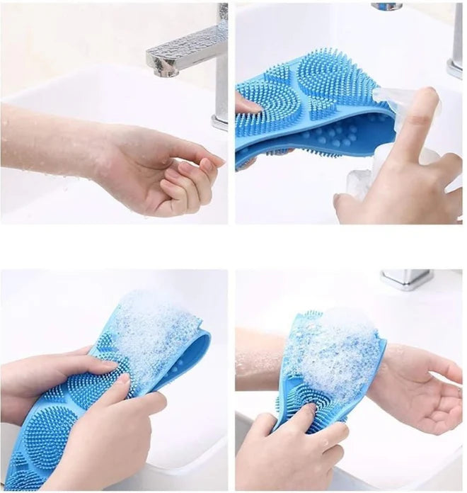 Banda din Silicon pentru Masaj si Exfoliere Spate – Reutilizabila si Usor de Curatat