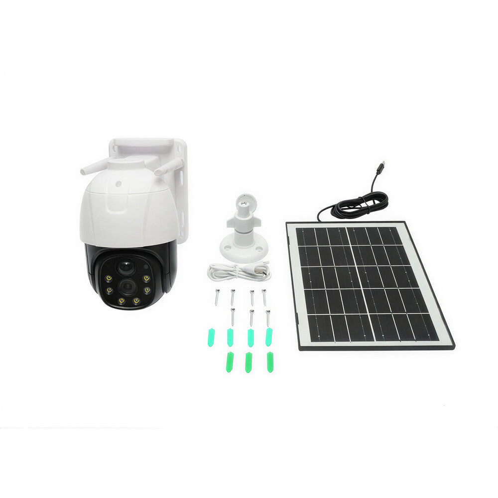 Camera Supraveghere 4G cu Panou Solar, Exterior, Slot Cartela SIM, Senzor Miscare