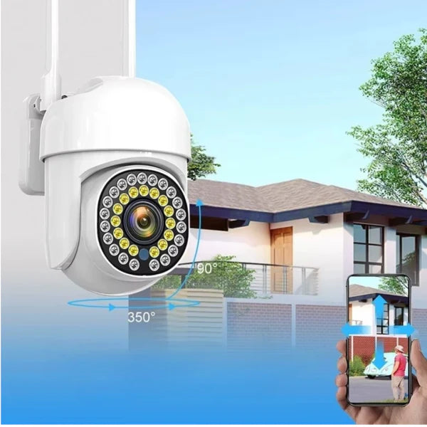 Camera Supraveghere Wi-Fi Exterior, Full HD, Rotativa PTZ, Senzor Miscare, Audio Bidirectional, Alarma