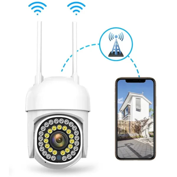 Camera Supraveghere Wi-Fi Exterior, Full HD, Rotativa PTZ, Senzor Miscare, Audio Bidirectional, Alarma