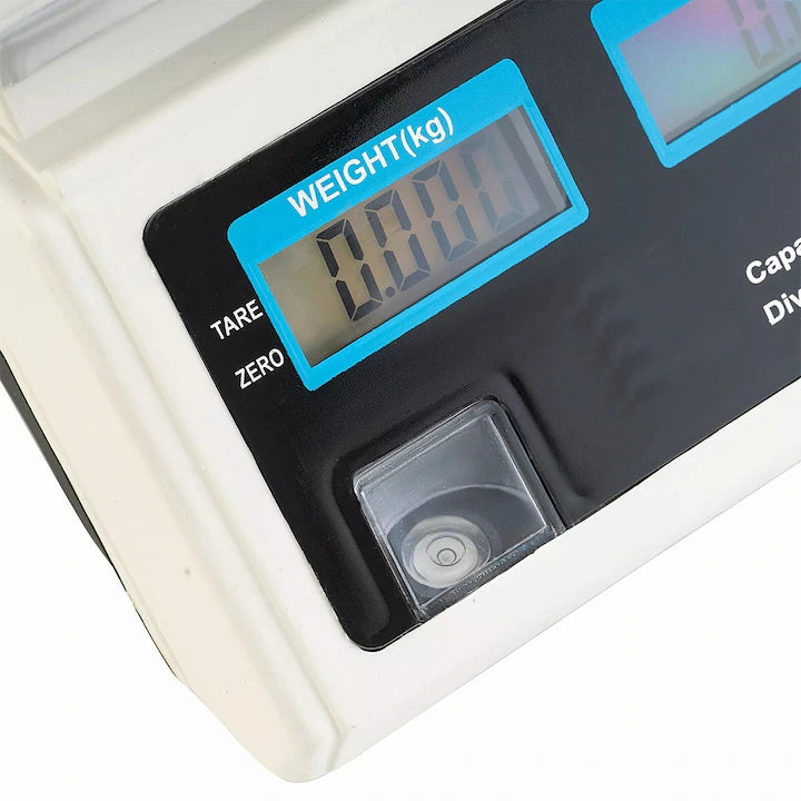 Cantar Electronic Comercial 40kg, Afisaj Dublu LCD, Acumulator Reincarcabil