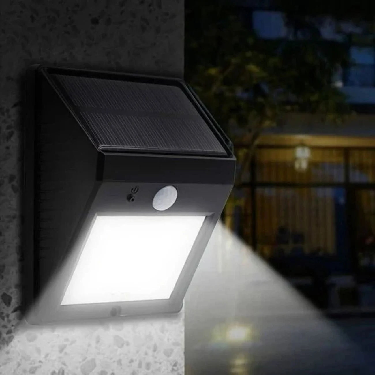 Lampa Solara de Perete cu Senzor de Miscare si Lumina, 20 LED, Exterior, Impermeabila