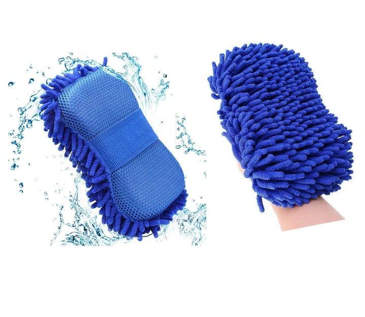 Burete Auto din Microfibra Chenille, pentru Spalare, Textura Moale Anti-Zgarieturi