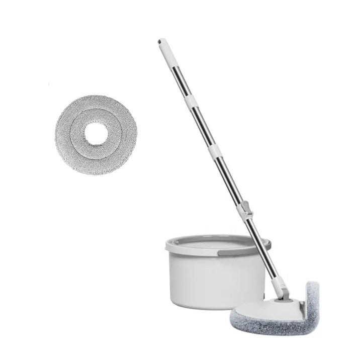 Set Mop Rotativ cu Galeata Compacta, Sistem de Autocuratare si Separare Apa Murdara