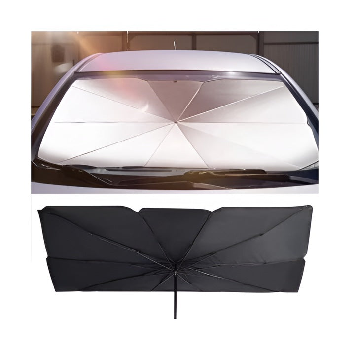 Parasolar Auto Tip Umbrela, 130 x 75 cm, Protectie UV si Termica, Pliabil