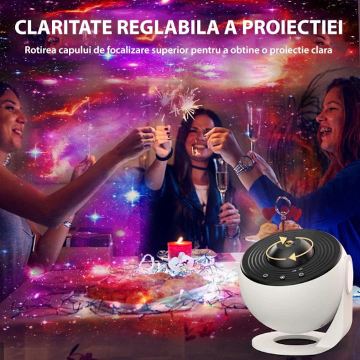 Proiector Planetariu Galaxie 12 in 1, Lampa Veghe Constelatii si Sistem Solar