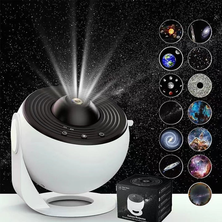 Proiector Planetariu Galaxie 12 in 1, Lampa Veghe Constelatii si Sistem Solar