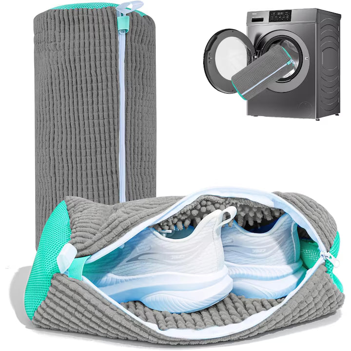 Sac de Spalare Incaltaminte, pentru Masina de Spalat, cu Fibre Microfibra si Fermoar