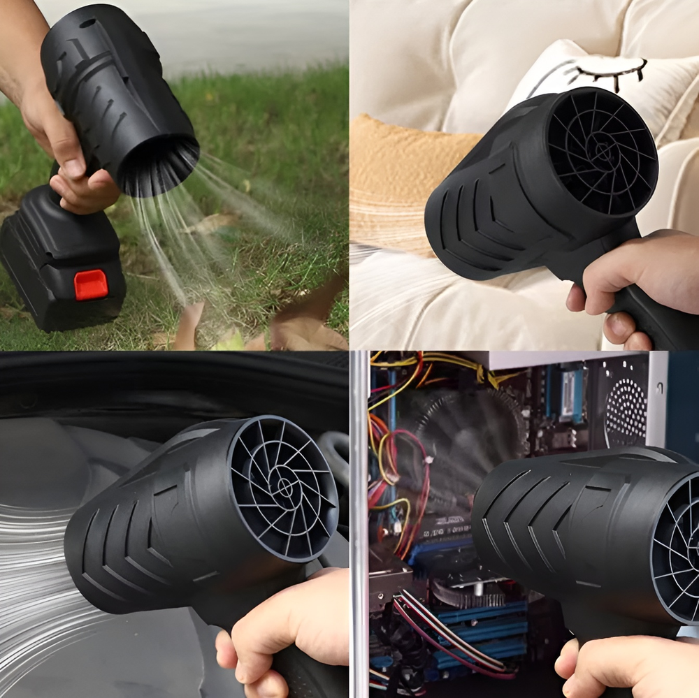 Suflanta Electrica Fara Fir 48V, Flux Aer Puternic, Include 2 Acumulatori si Valiza Transport