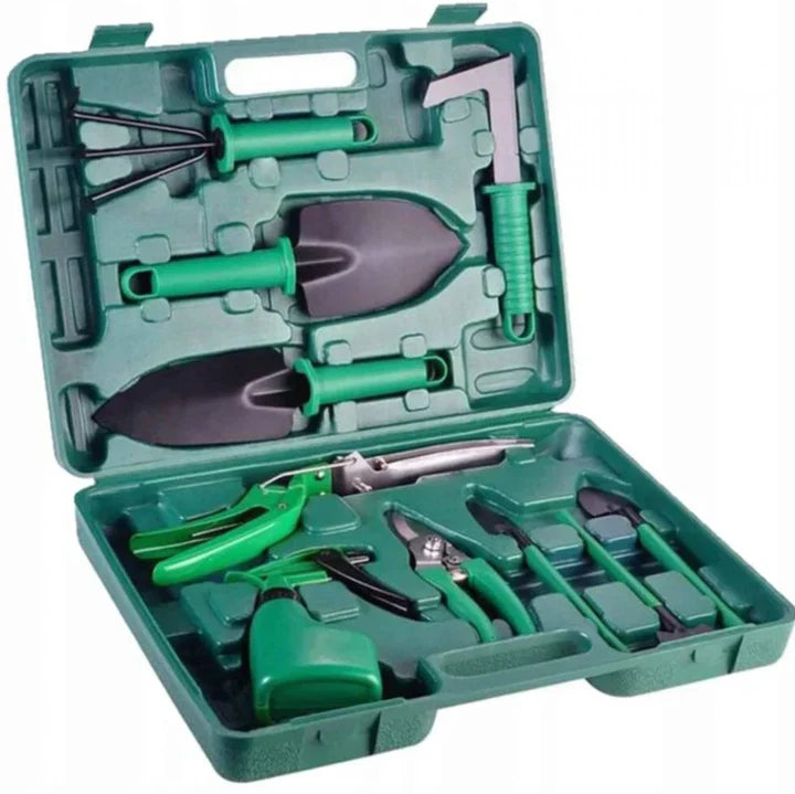 Set 10 Unelte Gradinarit cu Trusa Transport