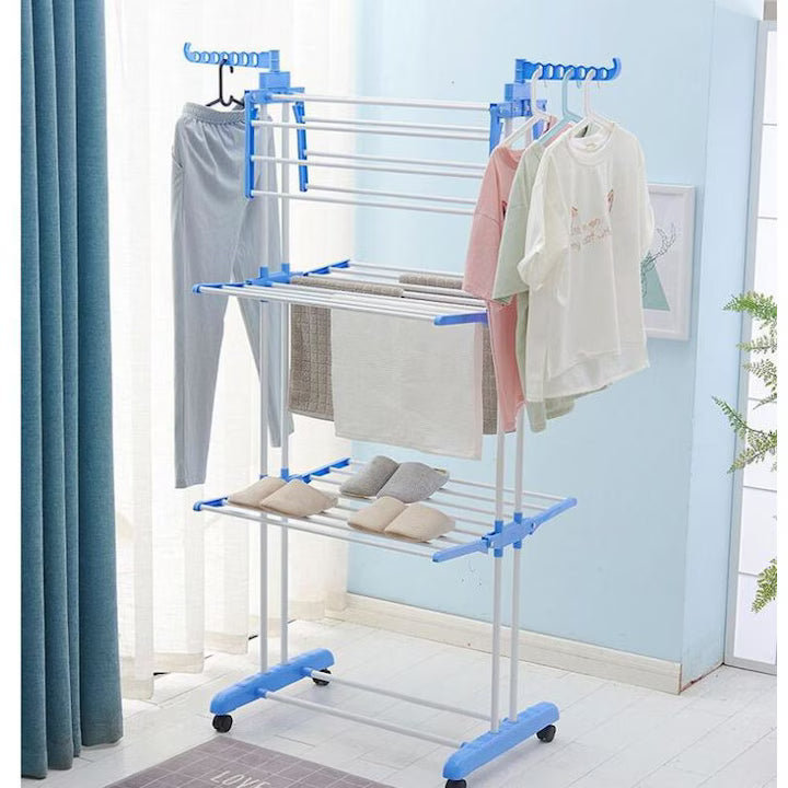 Uscator de Rufe Vertical, Mobil pe Roti, Pliabil